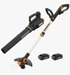 Worx 20V String Trimmer Cordless & Edger 3.0 + Leaf Blower Cordless with Battery and Charger Turbine, Black and Orange from SKANDA INTERNATIONAL FZ LLE