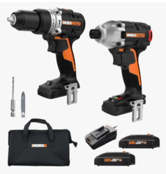 Worx Nitro 20V Impact Driver and Drill Driver with Brushless Motor, Drill Set with Storage Bag, Compact Drill and Driver Combo, Power Share Compatible WX960L – Batteries & Charger Included from SKANDA INTERNATIONAL FZ LLE