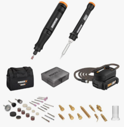 Worx MAKERX WX988L 2pc Crafting Tool Combo Kit - Rotary Tool + Wood & Metal Crafter from SKANDA INTERNATIONAL FZ LLE