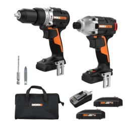 Worx Nitro 20V Impact Driver and Drill Driver with Brushless Motor, Drill Set with Storage Bag, Compact Drill and Driver Combo, Power Share Compatible WX960L – Batteries & Charger Included from SKANDA INTERNATIONAL FZ LLE