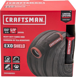 CRAFTSMAN ExoShield Heavy-Duty Fabric Hose - Industrial-Grade Lightweight Garden Hose 100 Feet x 5/8 Inch from SKANDA INTERNATIONAL FZ LLE