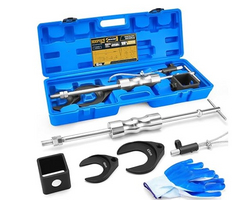 KOOPOOL 10-Piece Heavy Duty CV Axle Puller Tool Set: Slide Hammer, 2" & 2.5" Forks for Effortless CV Joint Removal from SKANDA INTERNATIONAL FZ LLE