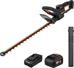 WORX Nitro WG263 22" 20V Cordless Hedge Trimmer, Electric Hedge Trimmer with Dual-Action Blades & 3400 SPM, Brushless Bush Trimmer Cuts Branches 1" Thick, Battery & Charger Included from SKANDA INTERNATIONAL FZ LLE