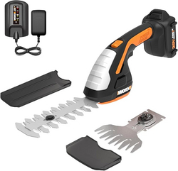 WORX WG801 20V 2 in 1 Cordless Hedge Trimmer, 4" Grass Shear & 8" Shrub Trimmer with 2 Blades, Battery & Charger Included from SKANDA INTERNATIONAL FZ LLE