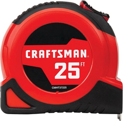 CRAFTSMAN 25-Ft Tape Measure with Fraction Markings, Retractable, Self-Locking Blade (CMHT37225) from SKANDA INTERNATIONAL FZ LLE