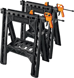Worx WX065 Clamping Sawhorses with Bar Clamps from SKANDA INTERNATIONAL FZ LLE