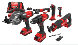 CRAFTSMAN V20 Power Tool Combo Kit, 7-Tool Cordless Power Tool Set with 2 Batteries and Charger (CMCK700D2) from SKANDA INTERNATIONAL FZ LLE