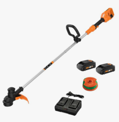 Worx WG183 40V 13" Cordless String Trimmer (Batteries & Charger Included), Black and Orange from SKANDA INTERNATIONAL FZ LLE