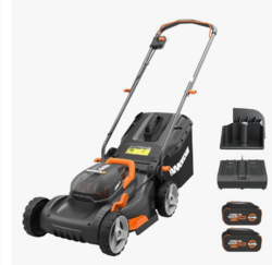 WORX 40V 17" Cordless Lawn Mower for Small Yards, 2-in-1 Electric Mower Cuts Quiet, Compact & Lightweight Push Lawn Mower with 7-Position Height Adjustment – 2 Batteries & Charger Included from SKANDA INTERNATIONAL FZ LLE