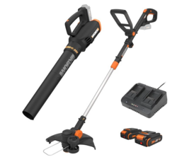 Worx 20V GT Revolution 12" Cordless String Trimmer & Turbine Leaf Blower Power Share Combo Kit - WG930.2 (Batteries & Charger Included) from SKANDA INTERNATIONAL FZ LLE