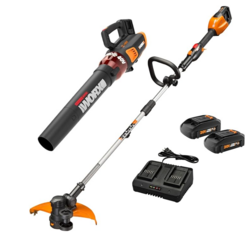 WORX 40V 13" Cordless String Trimmer/Edger + Leaf Blower Combo Kit, Batteries & Charger Included WG927 from SKANDA INTERNATIONAL FZ LLE