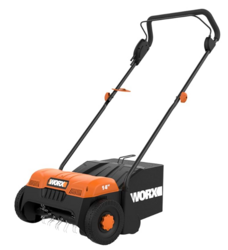 WORX WG850 12 Amp 14 Inch Corded Electric Dethatcher, Black