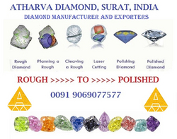 Rough Diamond Cutting Polishing job work from ATHARVA DIAMOND