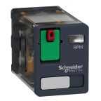 Schneider Electric DIN Rail or Panel Power Relay, 24V ac Coil, 15A Switching Current, DPDT