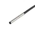 Omron Inductive Smooth Barrel Proximity Sensor, 1.2 mm Detection, PNP NC, 10 ? 30 V dc