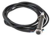 Omron Inductive Threaded Barrel Proximity Sensor, M12, 4 mm Detection, PNP NO, 12 ? 24 V dc