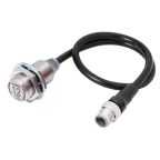 Omron Inductive Threaded Barrel Proximity Sensor, M18, 12 mm Detection, NPN NO, 10 ? 30 V dc
