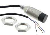 Omron Inductive Threaded Barrel Proximity Sensor, M18, 16 mm Detection, NPN NO, 12 ? 24 V dc