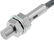 Omron Inductive Threaded Barrel Proximity Sensor, M12, 3 mm Detection, 2-Wire NO, 12 ? 24 V dc