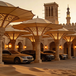 Arabic Design Car Parking Shades