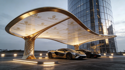 Bespoke Design Cantilever Parking Shades