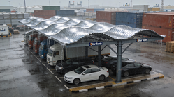 Corrugated Parking Shades