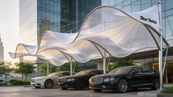 Wave Design Parking Shades from STAR TENTS