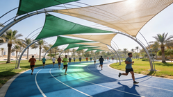 Jogging Track Shades from STAR TENTS