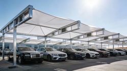 Flat Pergola Type Parking Shades from STAR TENTS
