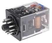 Omron Plug In Power Relay, 24V dc Coil, 10A Switching Current, 3PDT