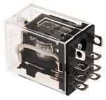 Omron Plug In Power Relay, 24V ac Coil, 10A Switching Current, DPDT