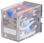 Omron Plug In Latching Power Relay, 24V dc Coil, DPDT