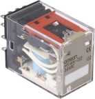 Omron Plug In Power Relay, 24V dc Coil, 5A Switching Current, 4PDT