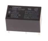 Omron PCB Mount Power Relay, 12V dc Coil, 5A Switching Current, DPST