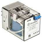 Finder Plug In Power Relay, 48V dc Coil, 10A Switching Current, DPDT