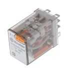 Finder Plug In Power Relay, 24V ac Coil, 12A Switching Current, DPDT