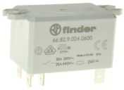Finder Flange Mount Power Relay, 24V dc Coil, 30A Switching Current, DPST