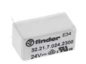 Finder PCB Mount Power Relay, 24V dc Coil, 6A Switching Current, SPST