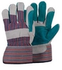 LEATHER DOUBLE PALM GLOVES HEAVY DUTY 