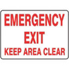 ACCUFORMSIGNS Emergency Exit Keep Area Clear inuae