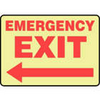 ACCUFORM SIGNS Emergency Exit Arrow Left in uae