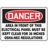 ACCUFORM SIGNS OSHA-NEC Regulations Sign in uae