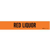 BRADY Red Liquor Pipe Marker in uae
