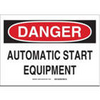 BRADY Automatic Start Equipment Sign in uae