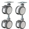 Twin Wheels Medical Bed Casters Double Caster