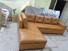 Pu Leather Corner Sectional with Ottoman Storage