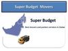 removal packing and storage services from SUPER BUDGET MOVERS PACKERS LLC 055 3645 700 